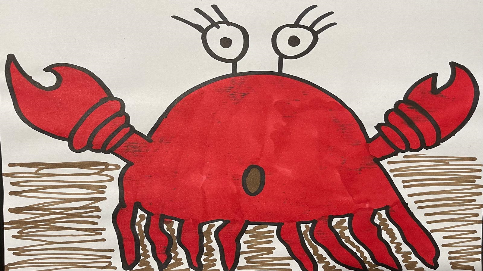 A drawing of a Crab