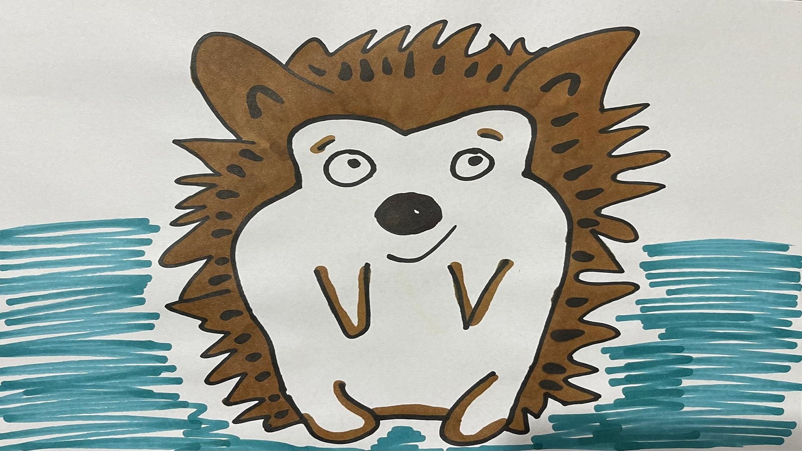 A drawing of a Porcupine