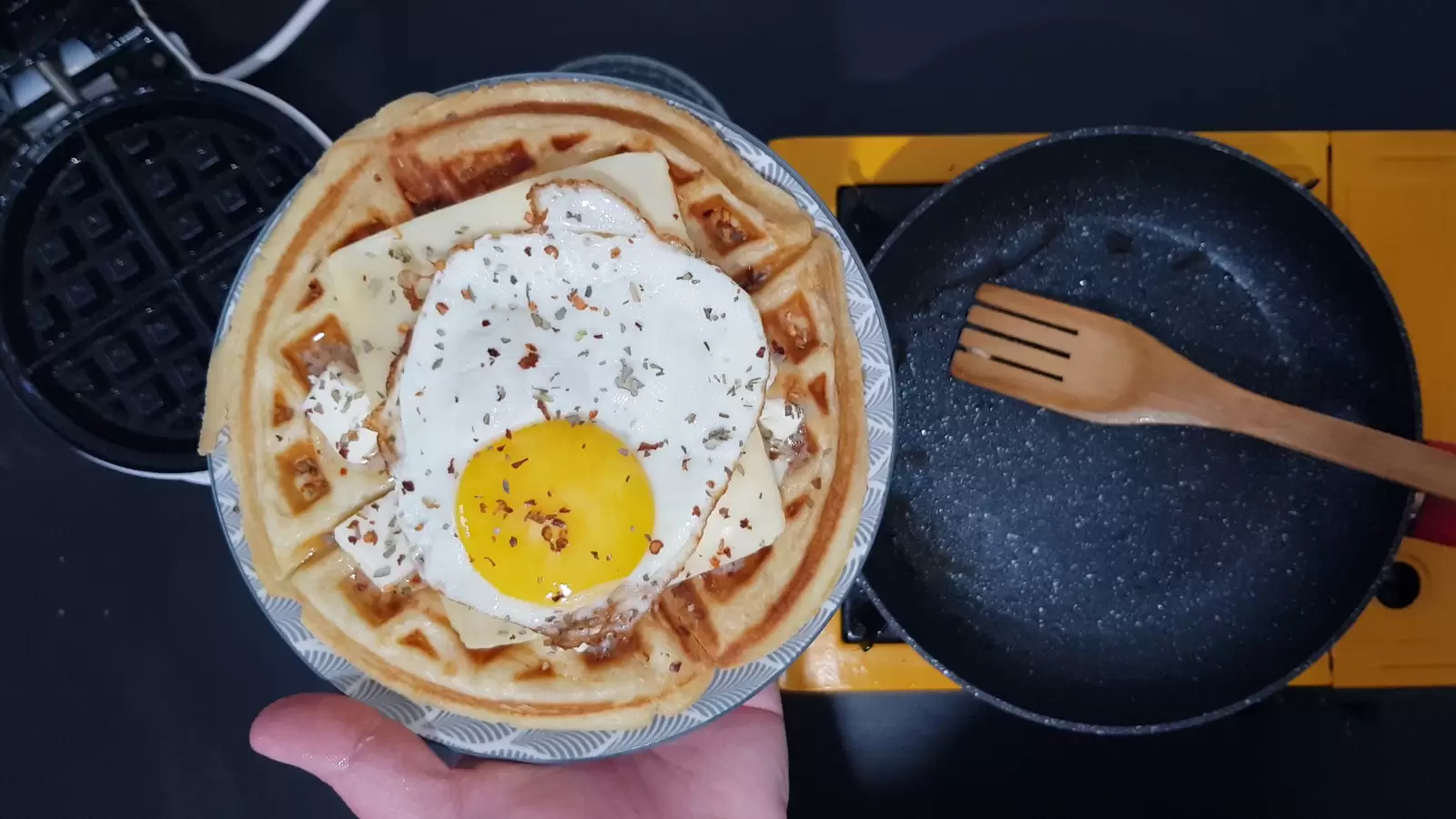 Belgian waffle with a twist