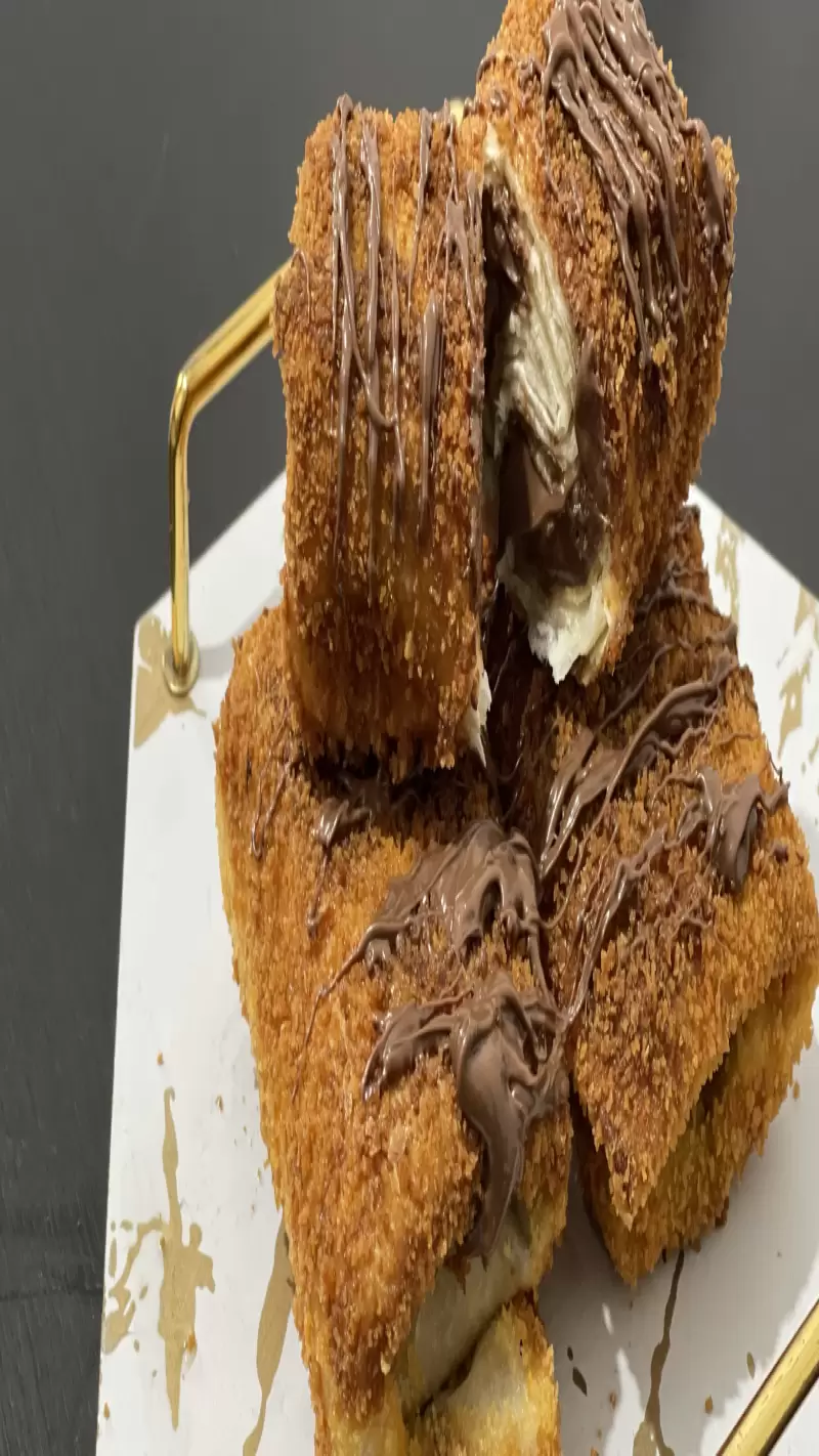 chocolate filled tortilla