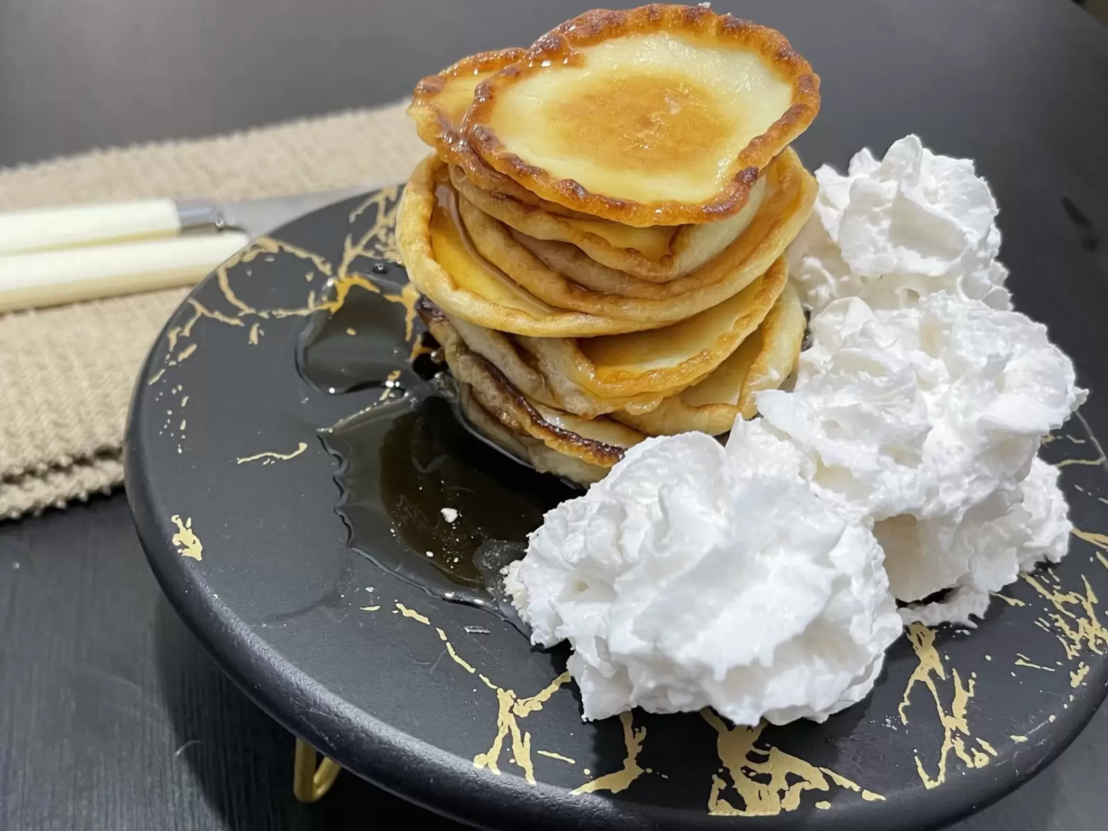 Tasty cheese pancakes