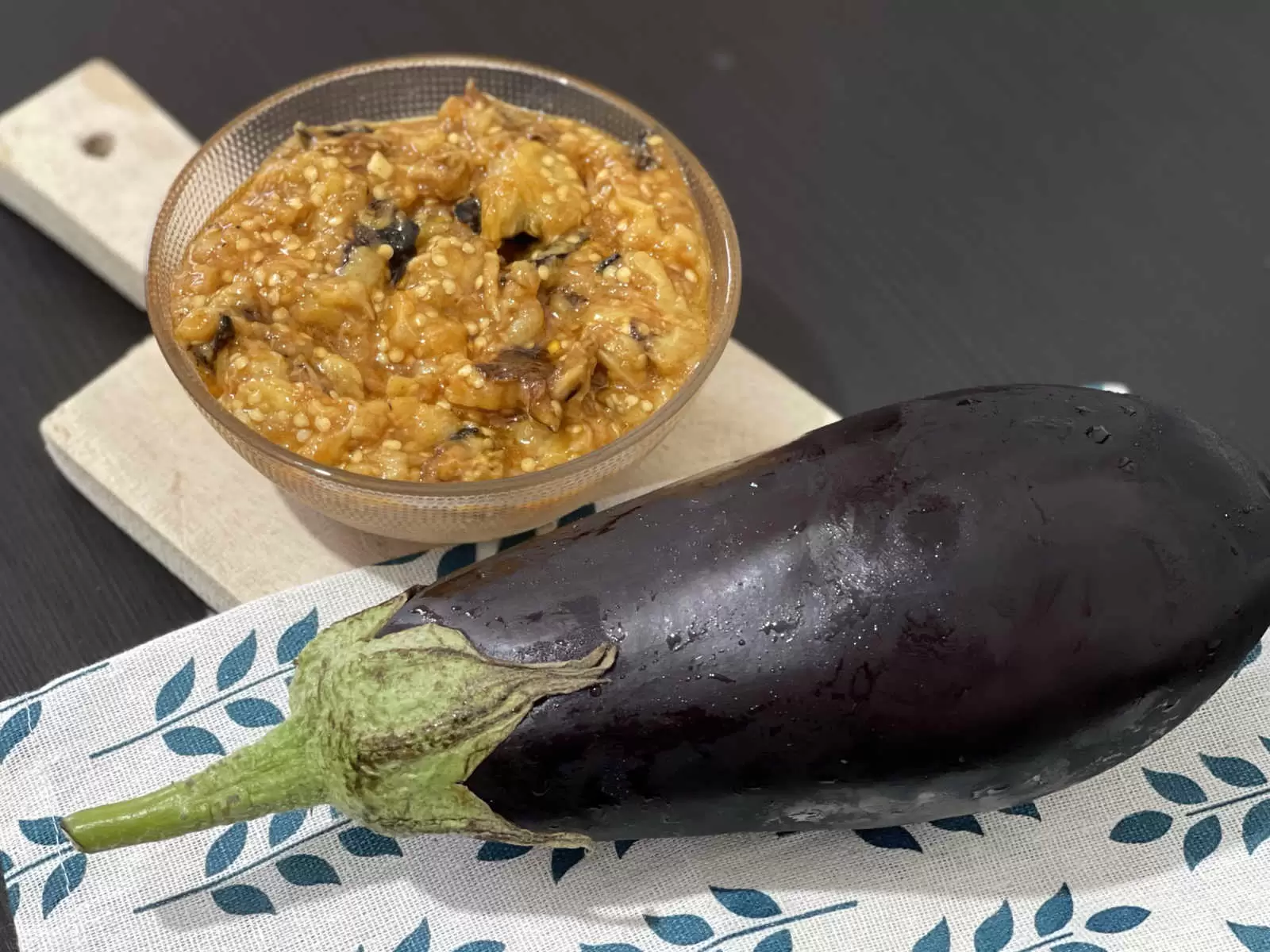 Tasty eggplant salad