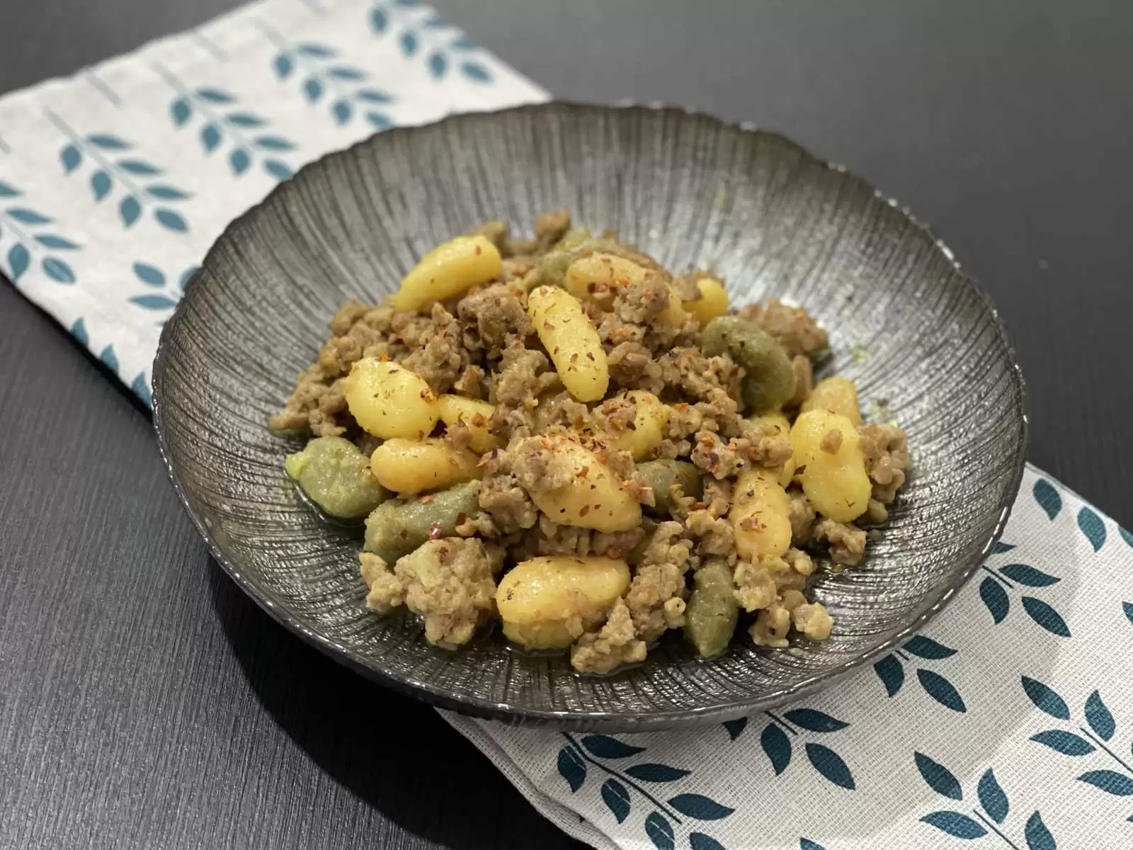 Tasty gnocchi bolognese