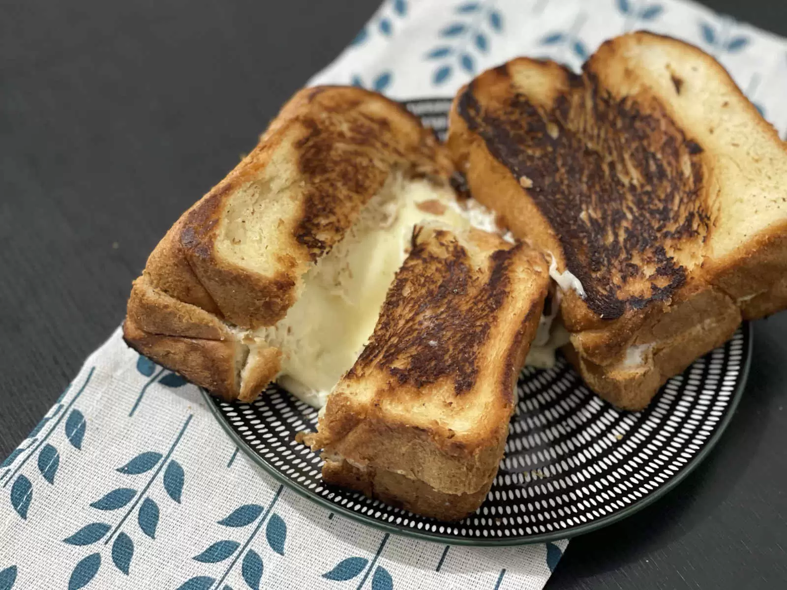 Tasty grilled cheese sandwich