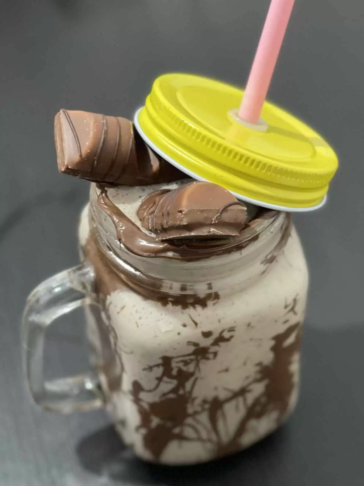 Tasty milkshake hersheys and nutella