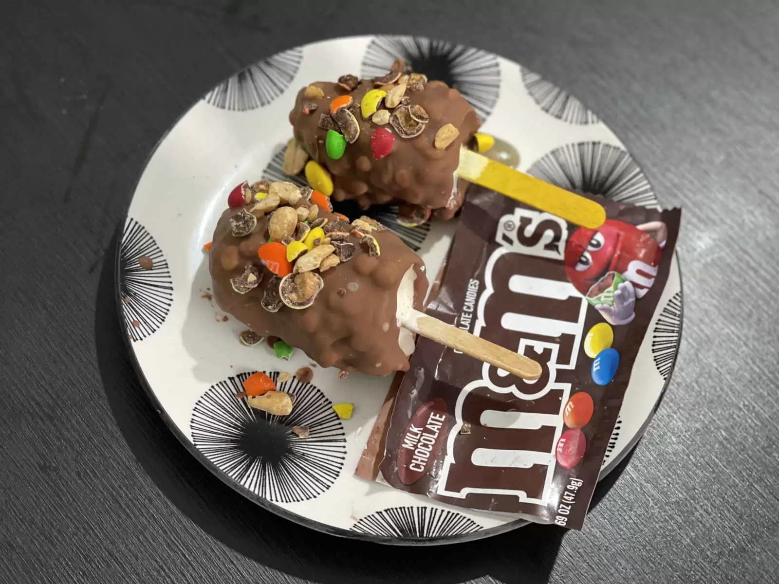 Tasty mnm ice cream