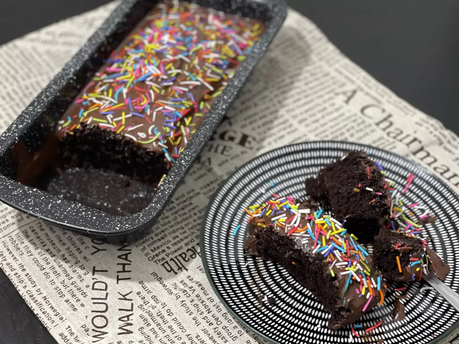 Tasty moist chocolate cake