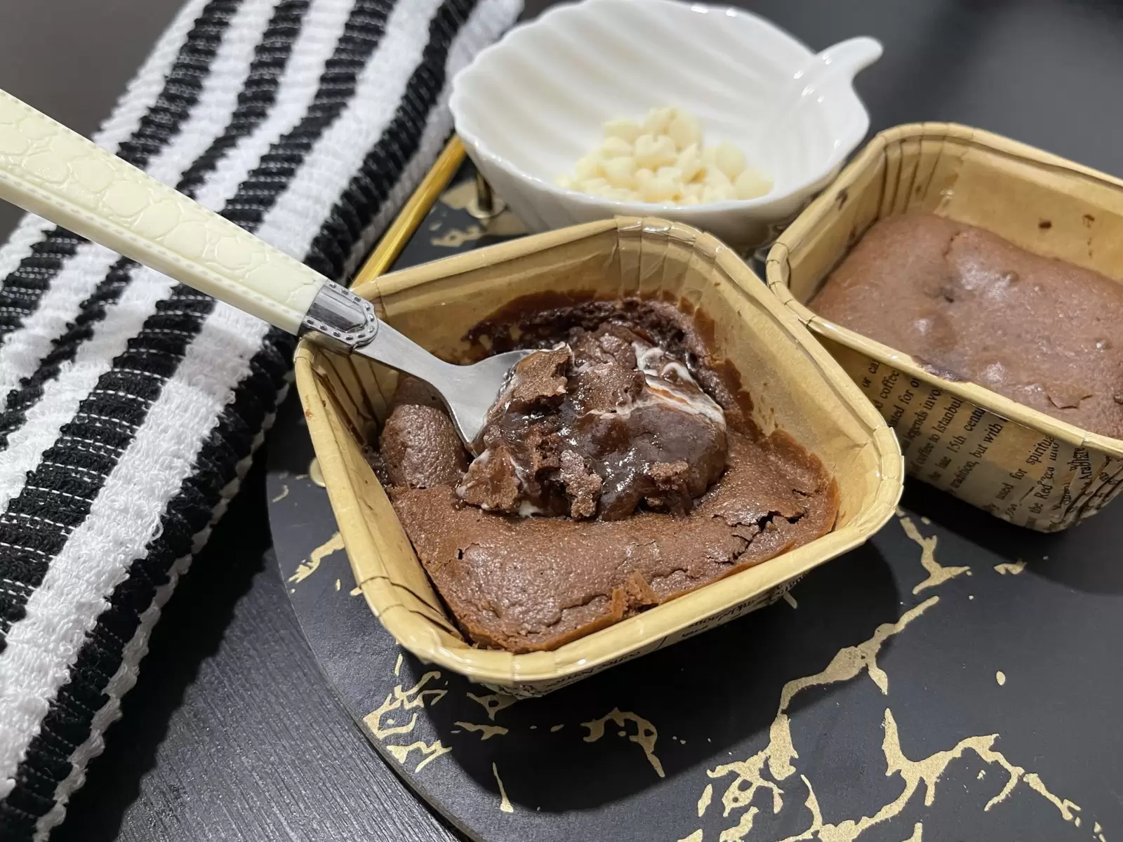 Tasty nutella souffle