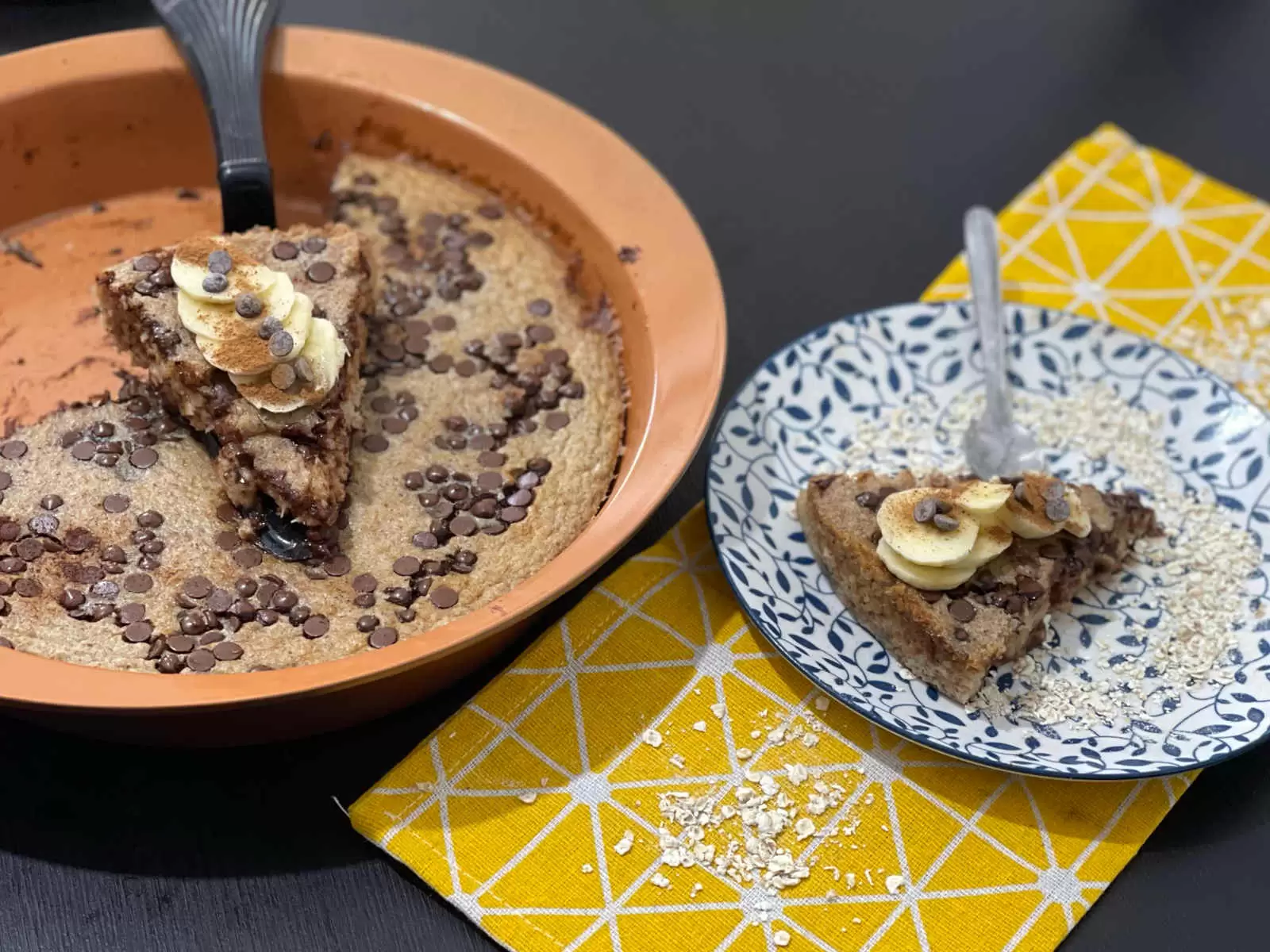 Tasty oatmeal banana bread