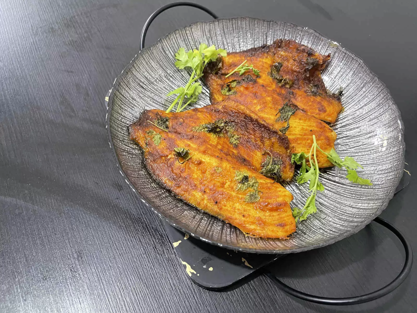 Tasty oven baked tilapia fish