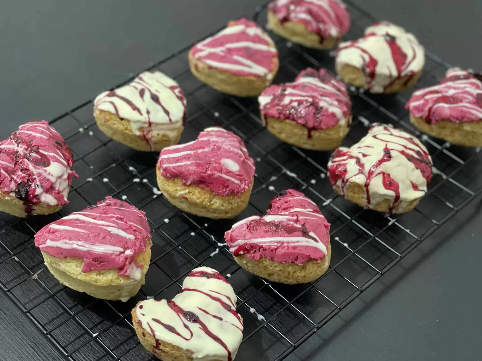 Tasty vanilla and berry cupcakes